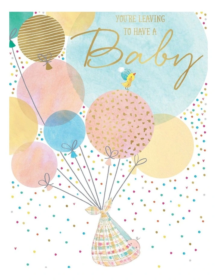 Large Card Leaving Job