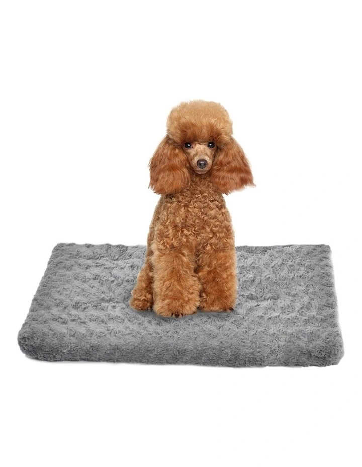 Soft Warm Velvet Mattress Pet Bed S in Grey