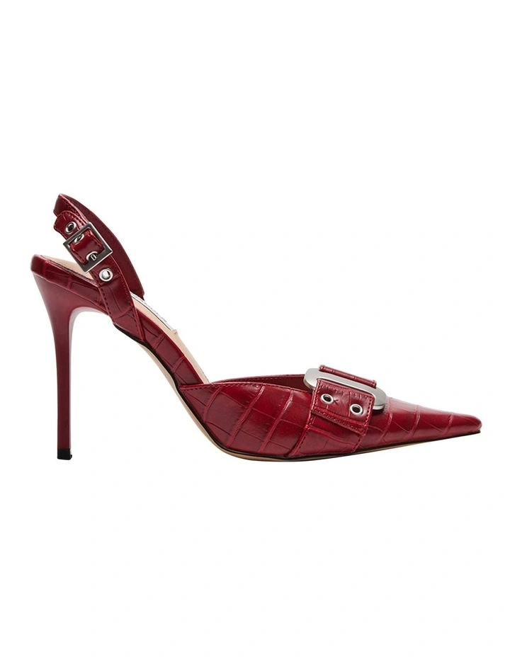 Dillon Heels in Red Croco