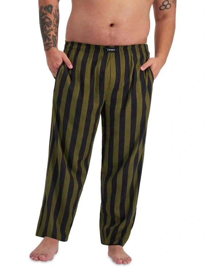Sleep Flannelette Pant in Green