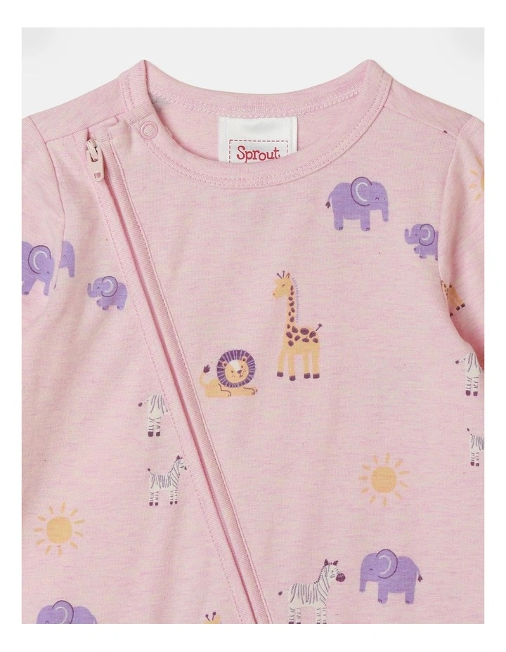 Essential Jersey Safari Coverall in Dusty Pink
