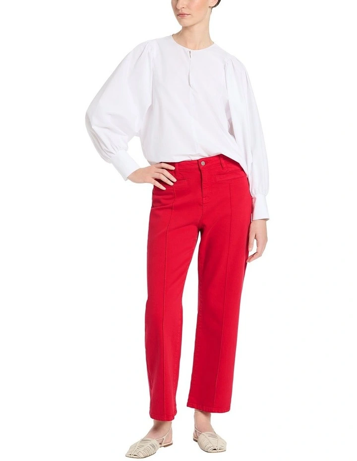 Pirita Cotton Blouse in White