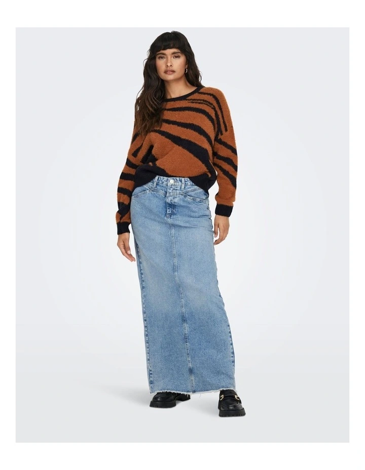 Gianna Long Sleeve Knit Jumpers in Brown