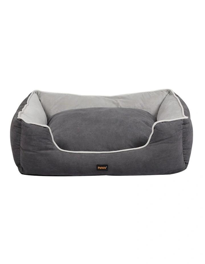 Large Washable Pet Bed in Grey
