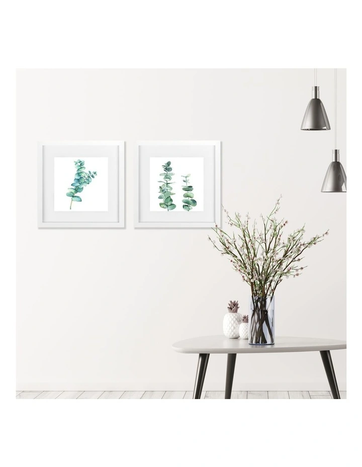 Premium Paradise Photo Frames 30x30cm Matt to 20x20cm Set Of 2 in White