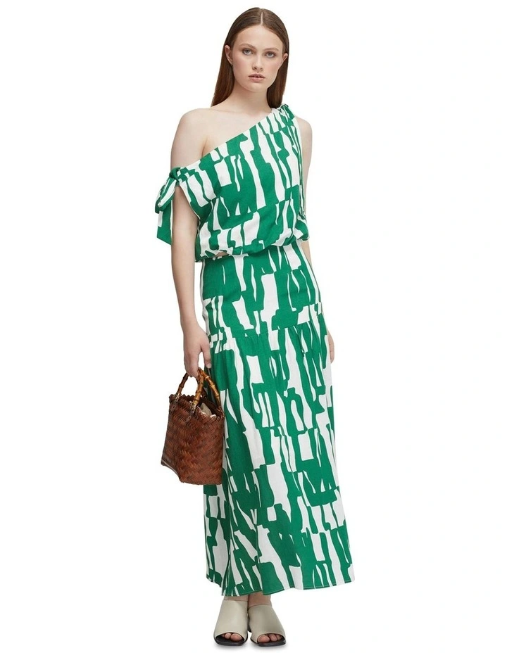 Sandy Off-Shoulder Top in Green