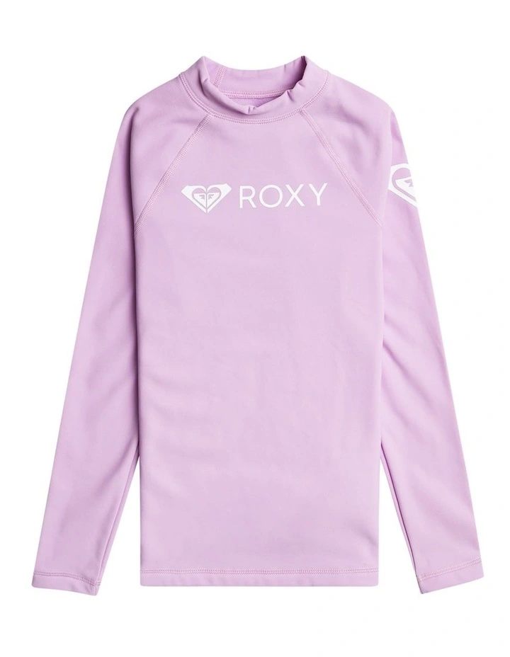 Heater Long Sleeve UPF 50 Surf T-shirt in Crocus Petal