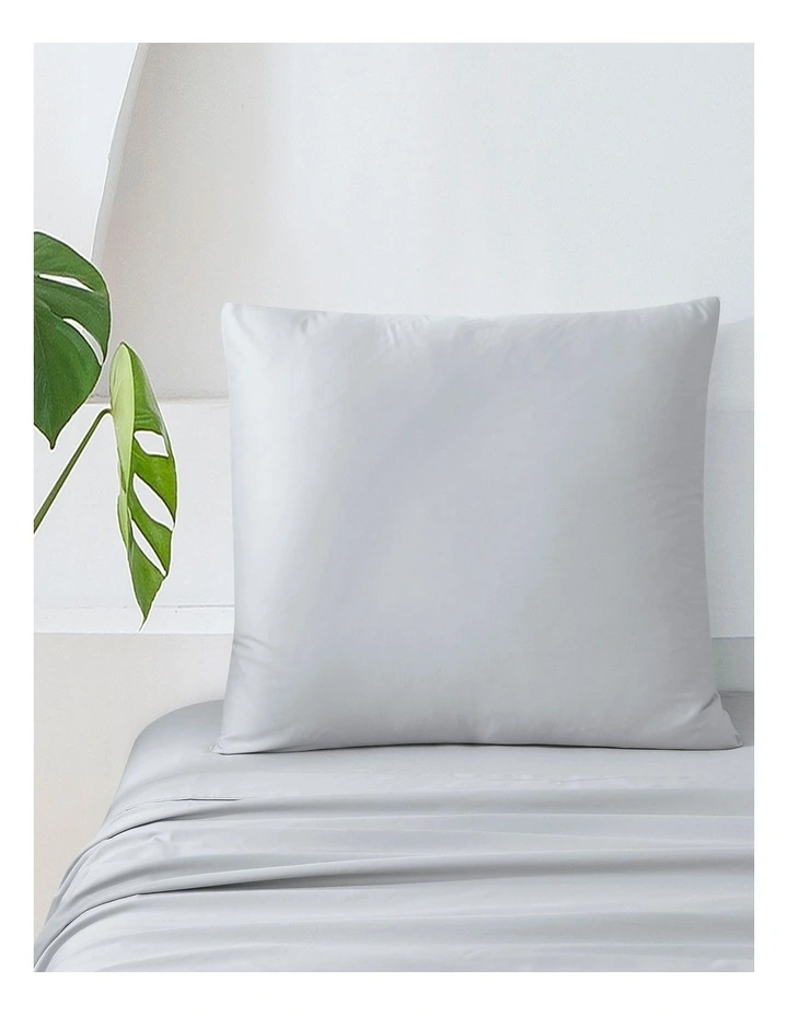500TC Cotton Sateen Euro Pillowcase in Silver