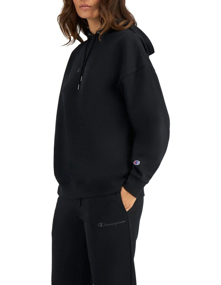 Script Tonal Hoodie in Black