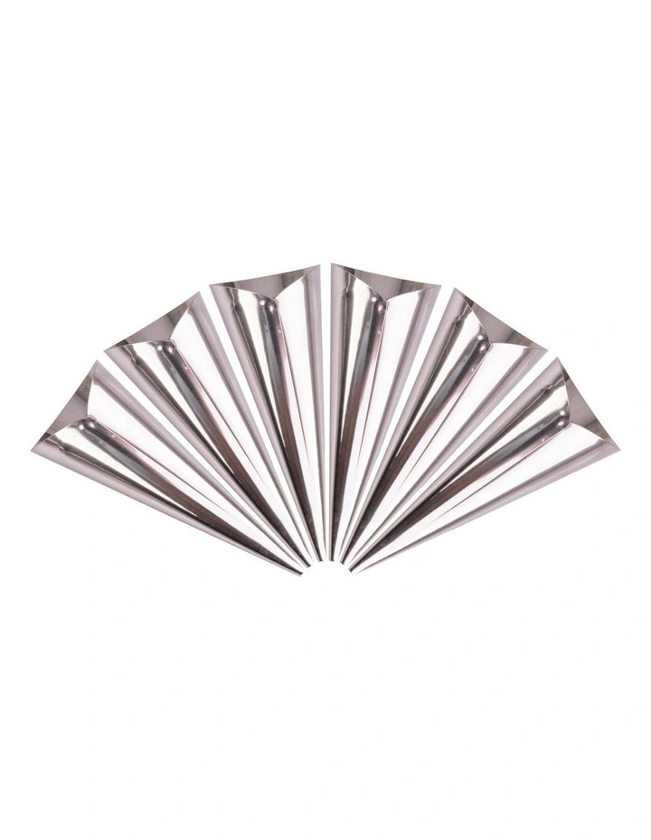 Stainless Steel Cream Horns Set 6