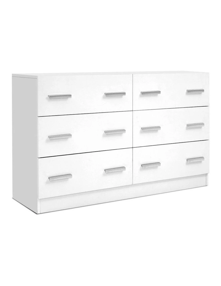 VEDA 6 Chest of Drawers in White