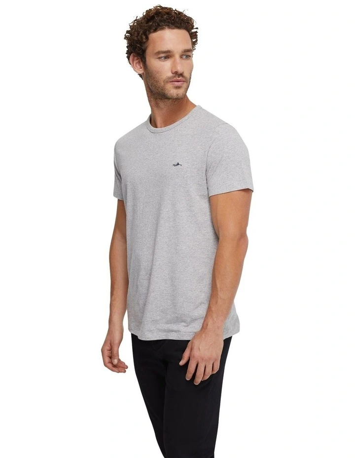 Ben Cotton Crew Neck T-shirt in Grey