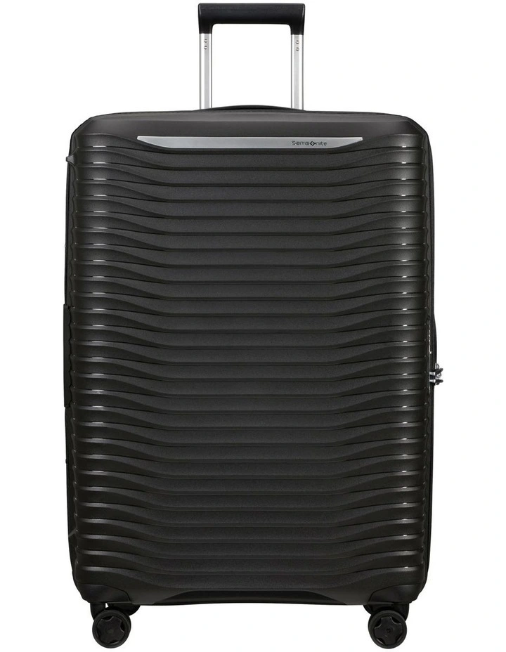 Upscape 75cm Spinner EXP Suitcase in Black