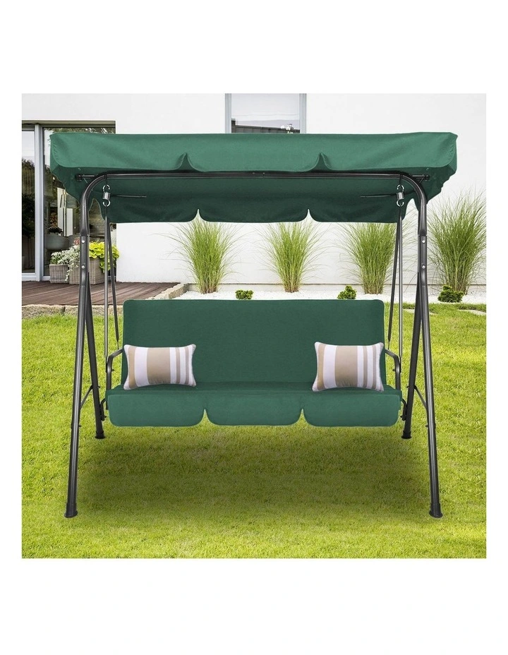 Outdoor Steel Swing Chair 1 Box in Dark Green