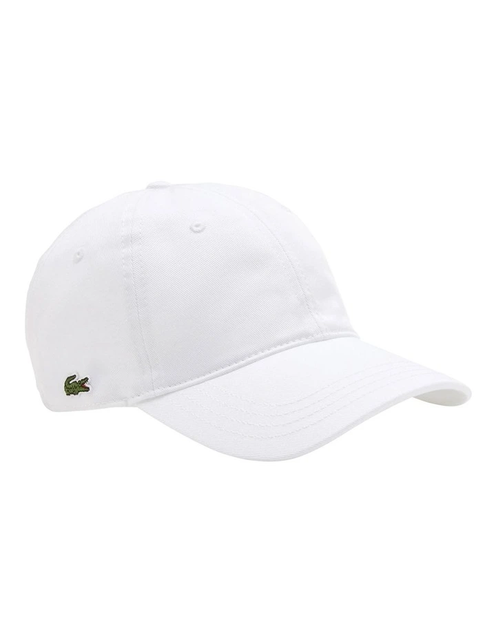 Essentials Side Croc Cap in White