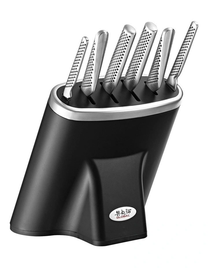 Zeitaku Knife Block Set 7 Pieces in Black