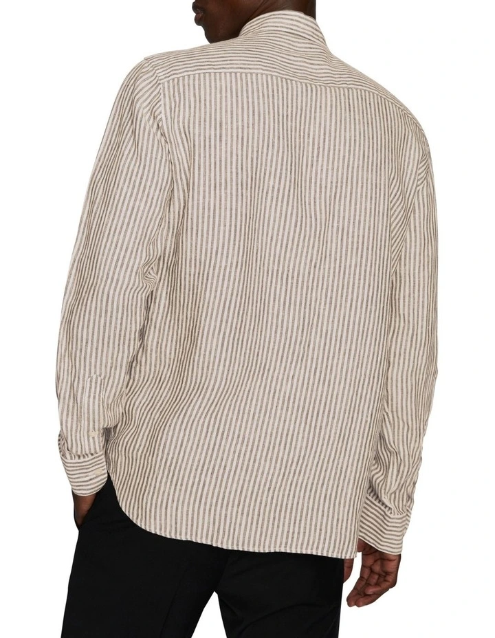 Marc Long Sleeve Shirt in Brown