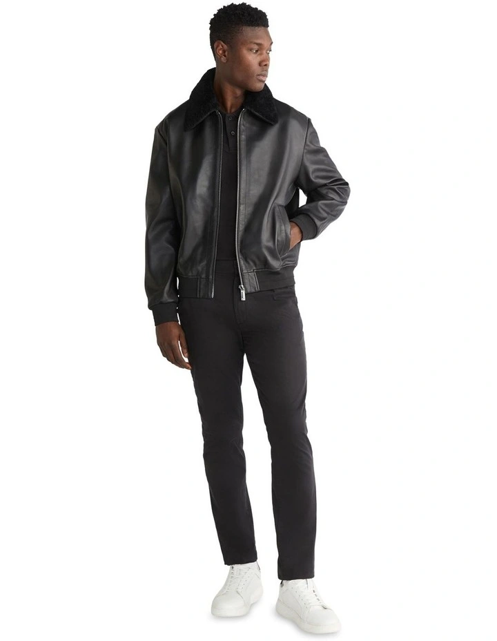 Padded Hero Bomber Jacket in Black