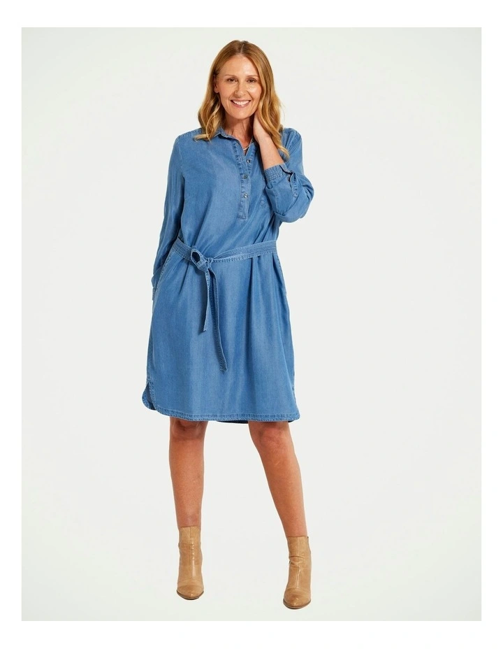 Laurant Shirtmaker Dress in Chambray