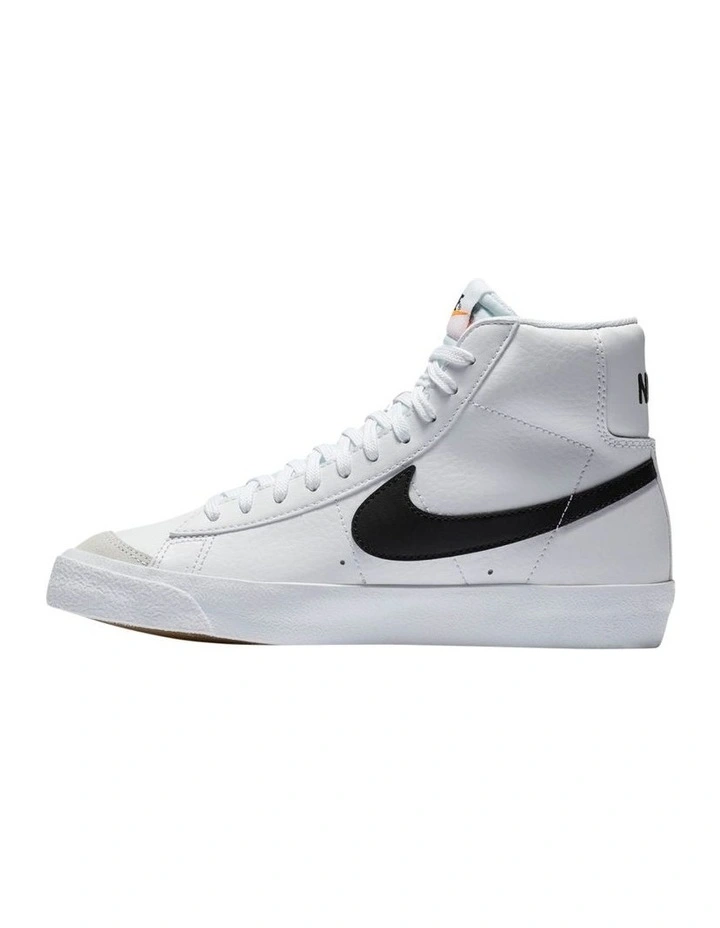 Blazer Mid 77 Grade School Sneakers in White