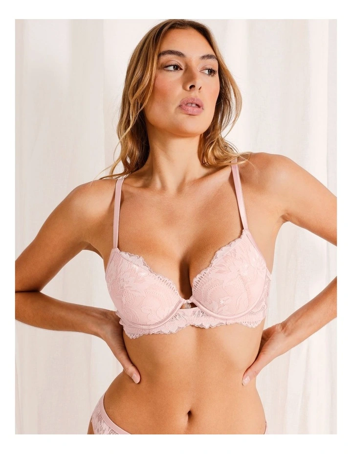 Harlow Luxe Push Up Bra in Pale Pink