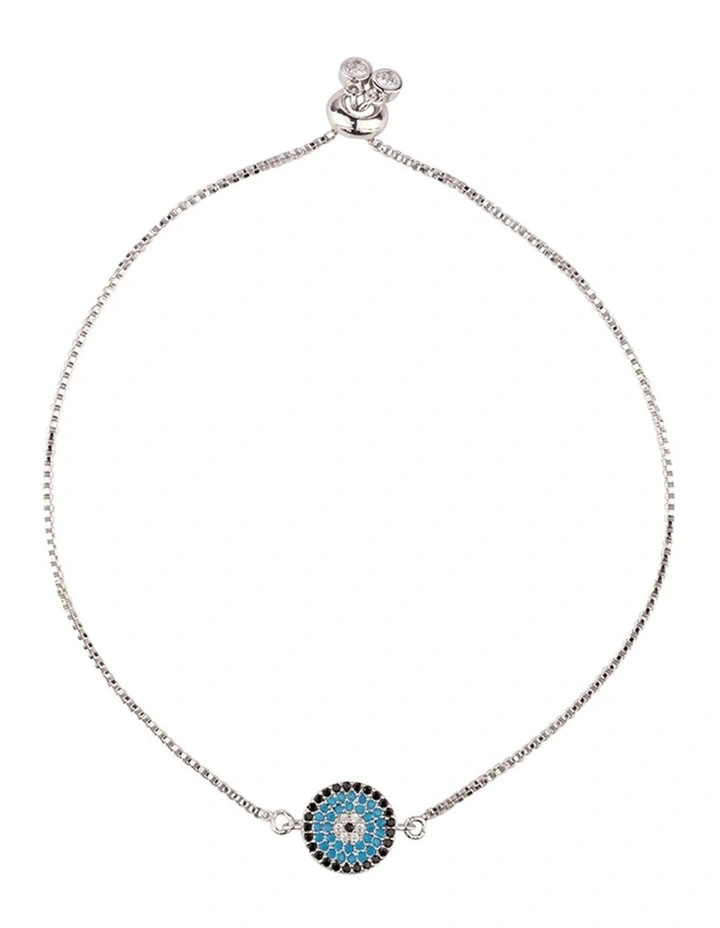 Small Circle Of Life Bracelet-Silver