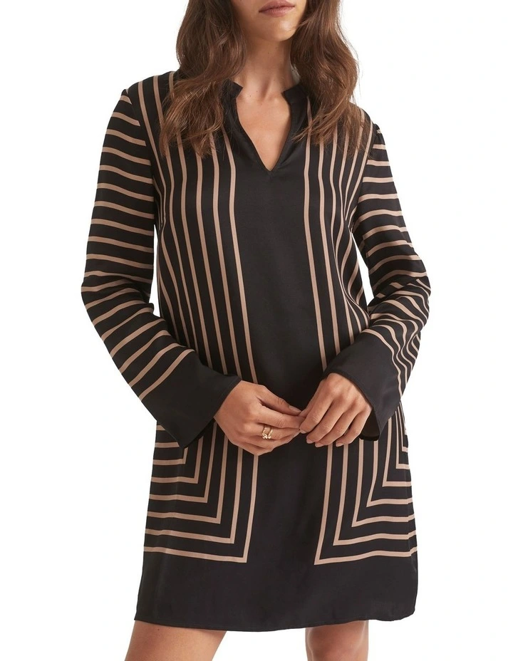 Linear Shift Dress