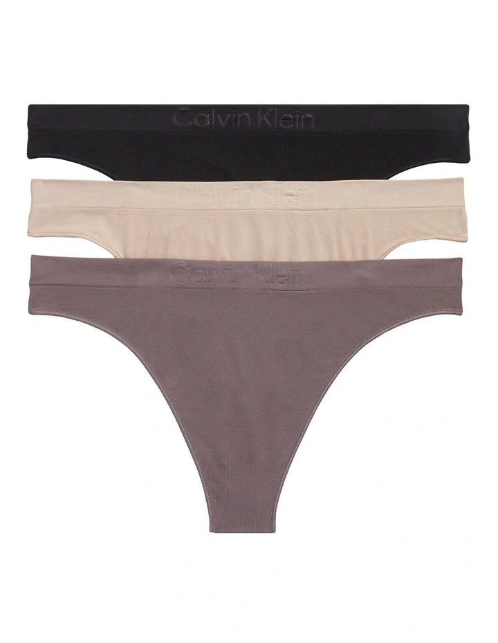 Bonded Flex Seamless Thong 3 Pack in Multi