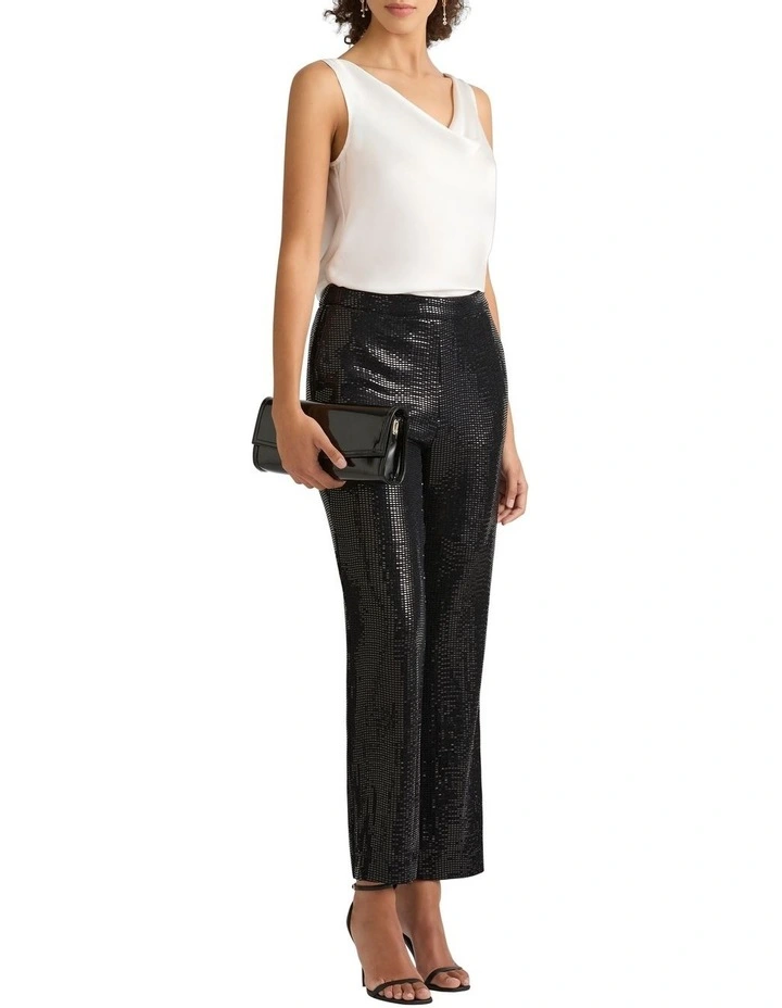 Charlene Disco Pant in Black