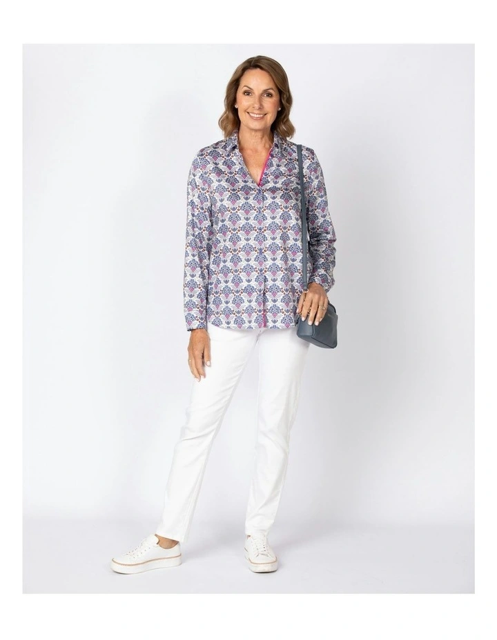 Royal Poetry Printed Shirt in Multi