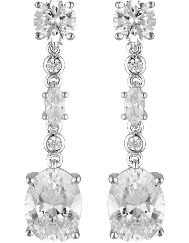 Luxe Lusso Silver Drop Earrings