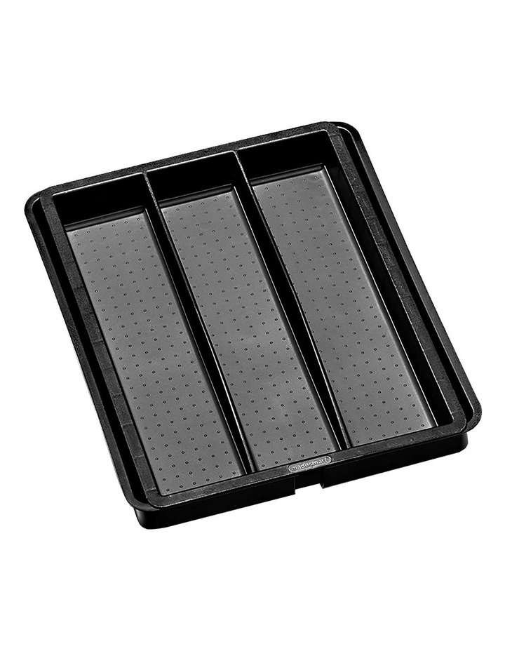 Expandable Utensil Tray in Carbon