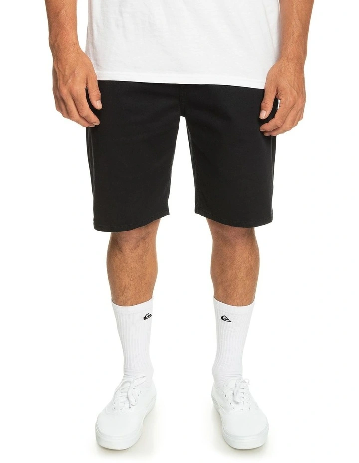 Everyday Union Stretch Chino Shorts in Black