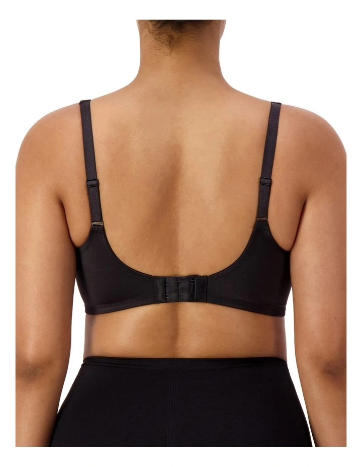 Lacy Minimiser Wirefree Bra in Black