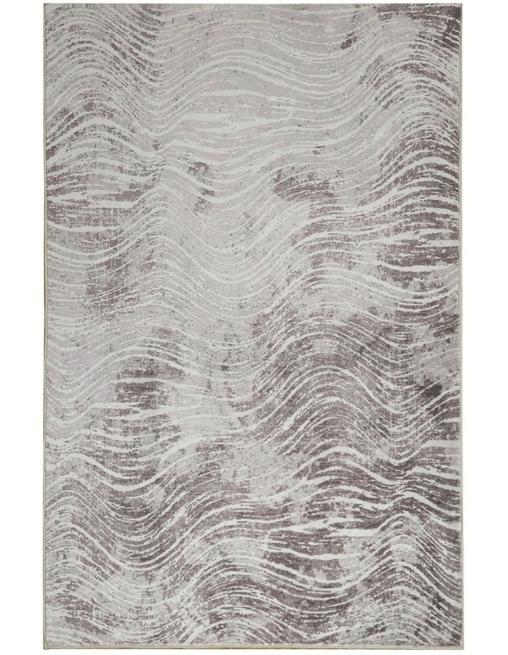 Shikhar Modern Distressed Rug 60x180cm in Beige