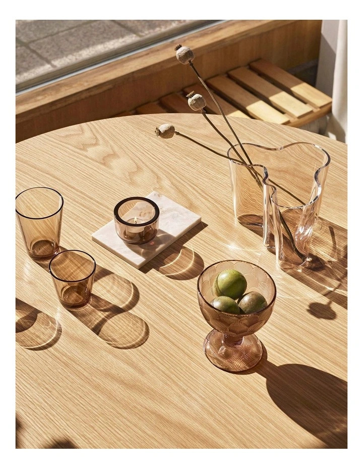 Alvar Aalto Collection 16cm Glass Vase Linen