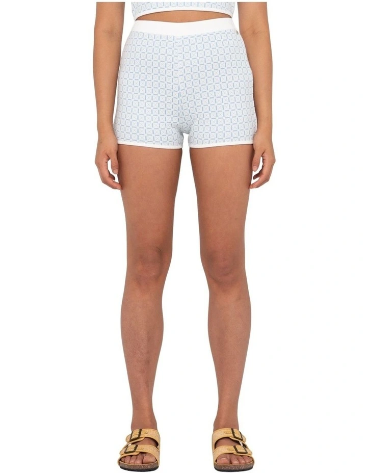 Spencer High Waist Short in Blue