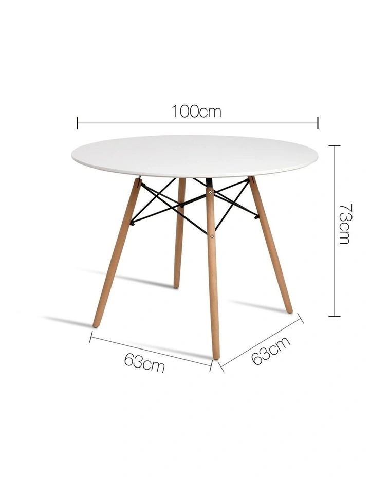 Round Beech Timber Dining Table