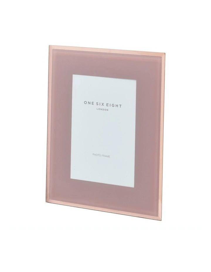 Glass Photo Frame 7x5 Dusty Rose