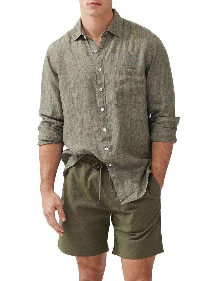 Cable Bay Shirt in Kelp