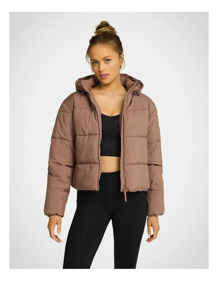 Puffer Jacket in Coffee