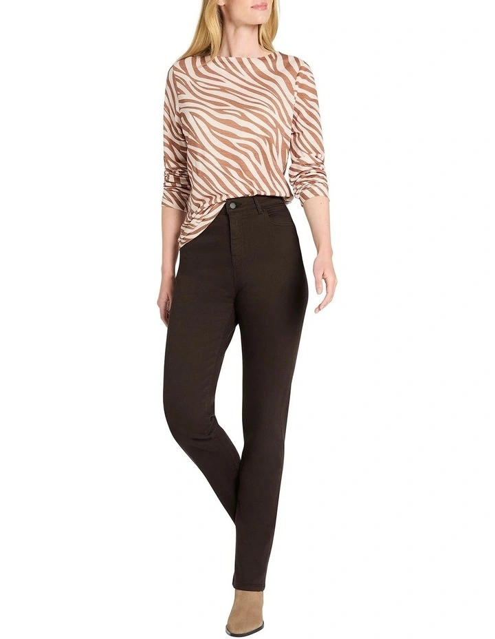 Somers Straight Leg Jean in Brown