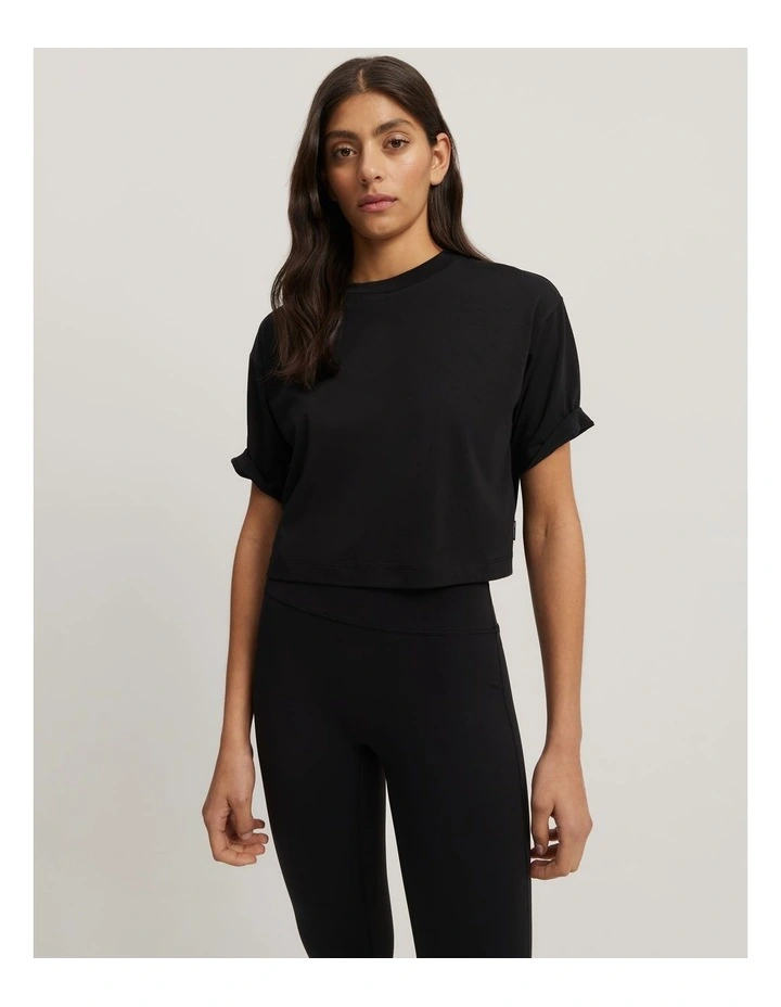 Australian Cotton Crop T-shirt in Black