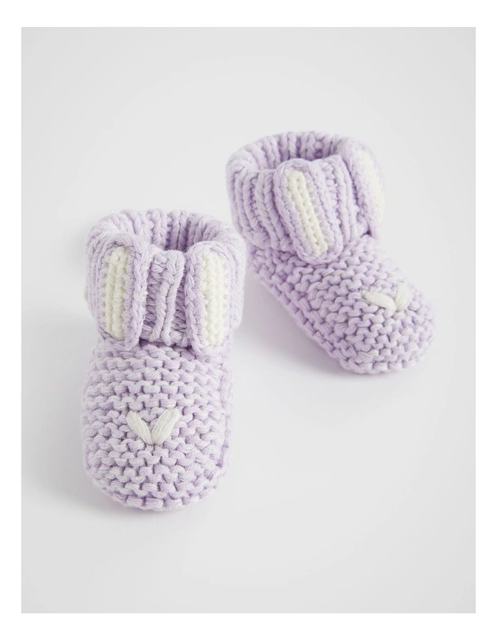 Bunny Bootie in Lavender