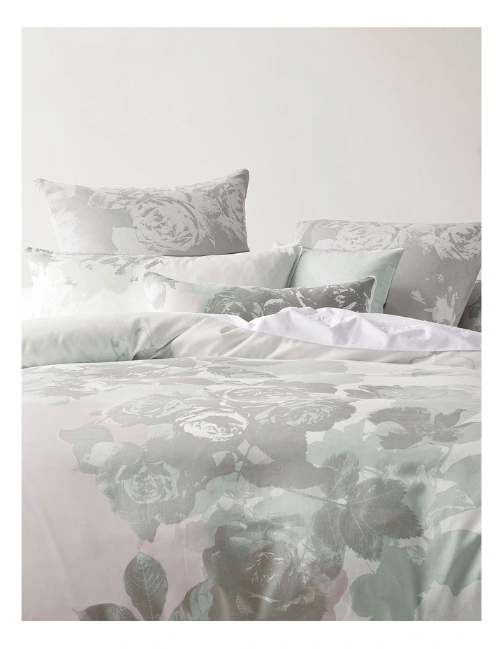 Marie Claire Roseraie Quilt Cover Set in White