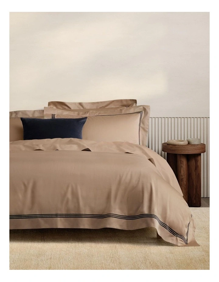 Palais Lux Tailored Quilt Cover in Mocha