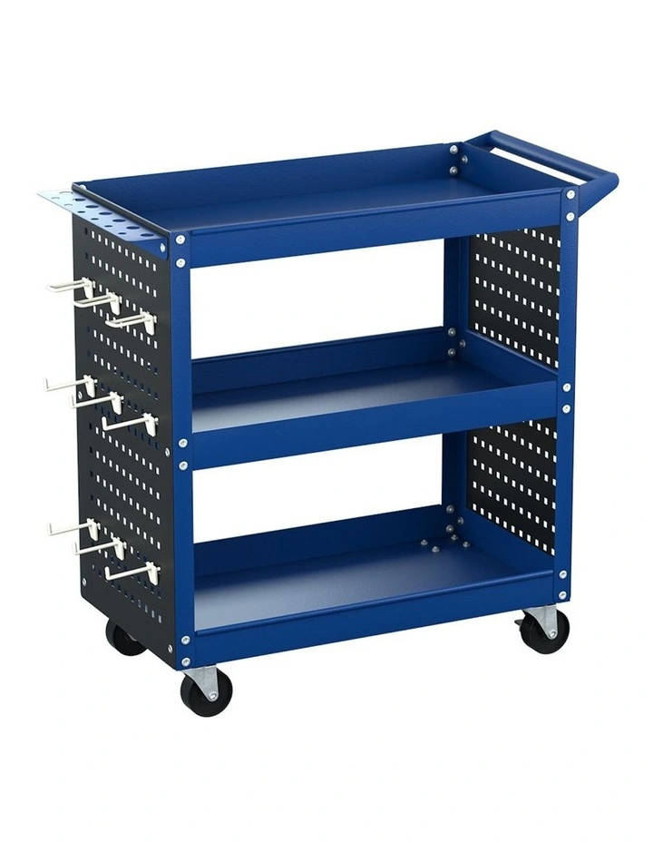3-Tier Tool Cart in Blue