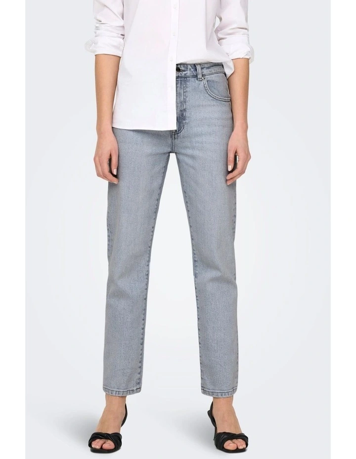Scarlett Life High Waisted Slim Denim Jeans in Blue