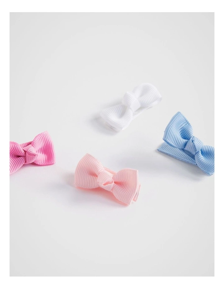 Grosgrain Bow Duck Clip Pack in Multi
