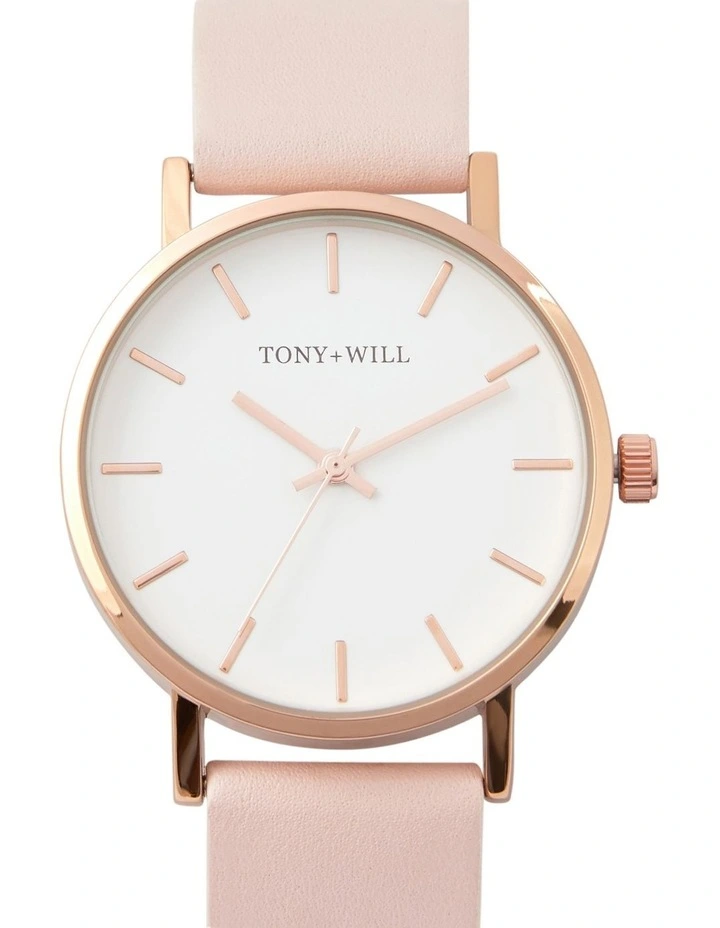 Small Classic Watch in Light Pink